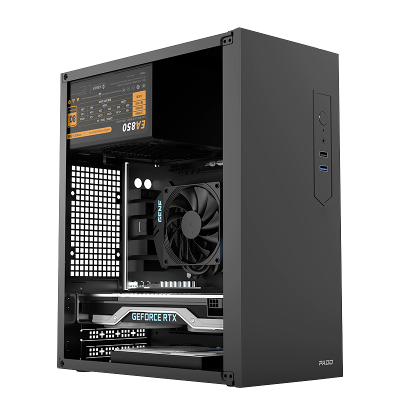 办公电脑主机家用游戏台式机整机i5 12400